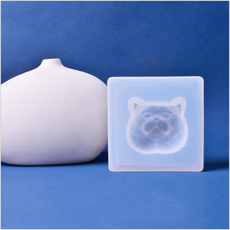 3D Pomeranian Dog Face Silicone Resin Mold โ photo 3