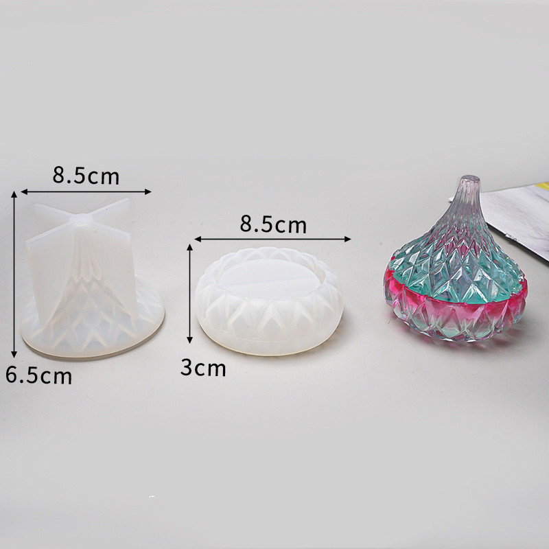 Ribbed Candy Jar Silicone Resin Mold Set โ photo 2
