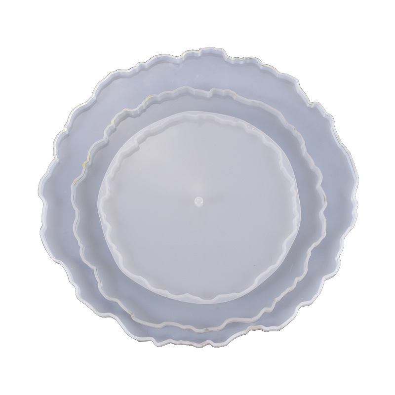 Large Agate-Slice Round Tray Silicone Resin Mold, 25cm โ photo 5