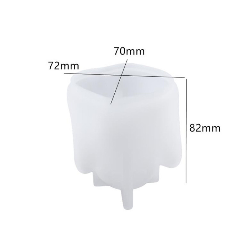 Draped Cloth Vase Silicone Resin Mold