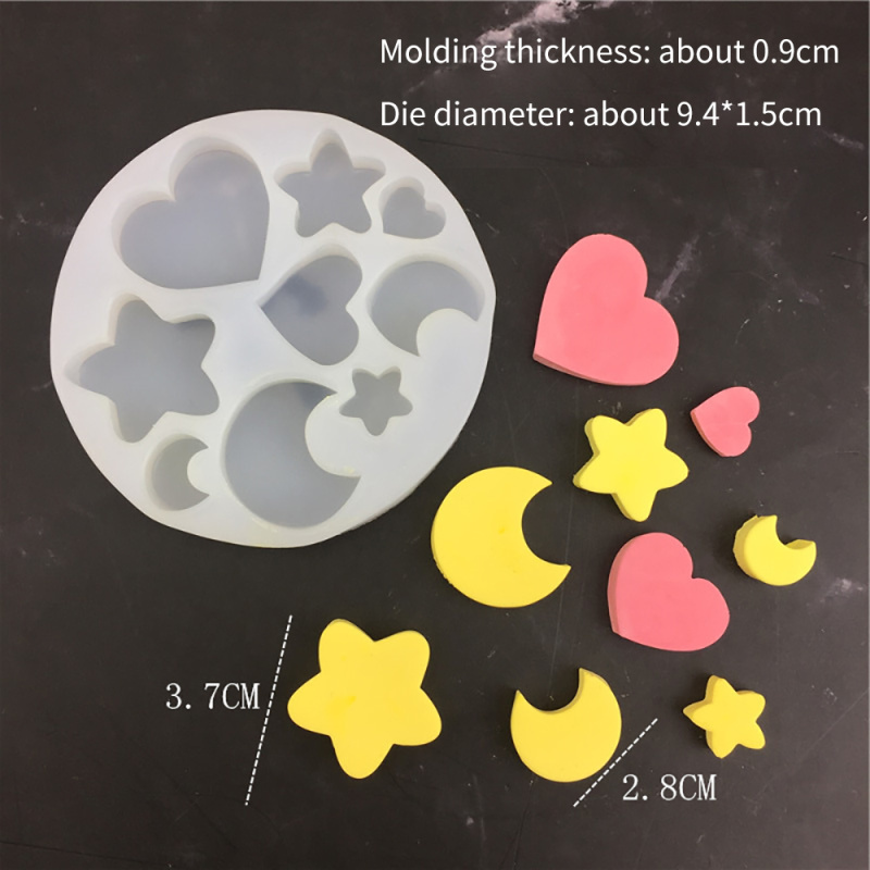 Five-Star Silicone Resin Mold, Assorted Sizes โ photo 4