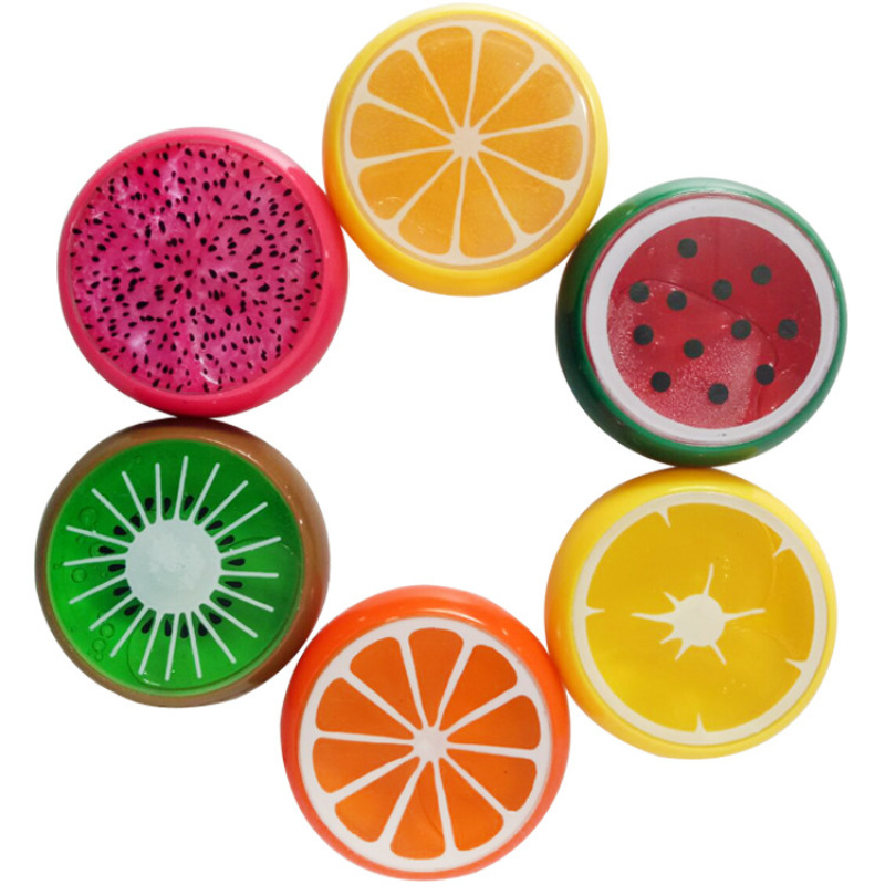Clear Fruit-Slice Jelly Slime Set (6 Colors)