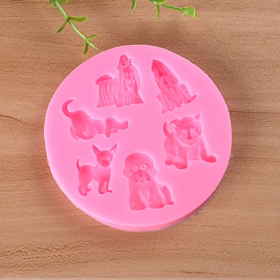Animal Silicone Molds Set (Dog, Lion, Tiger, Bear) — photo 5