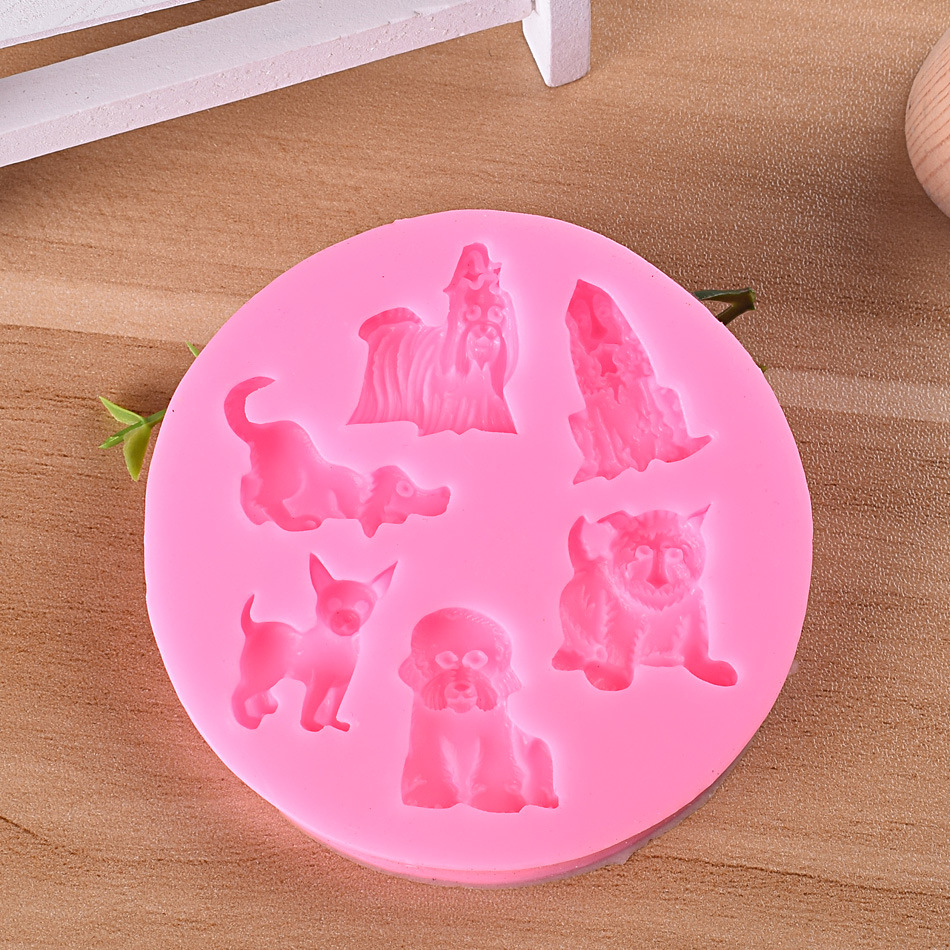 Animal Silicone Molds Set (Dog, Lion, Tiger, Bear) — photo 2