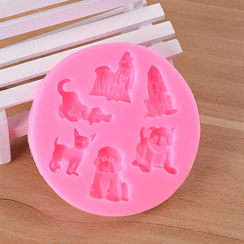 Animal Silicone Molds Set (Dog, Lion, Tiger, Bear) — photo 4