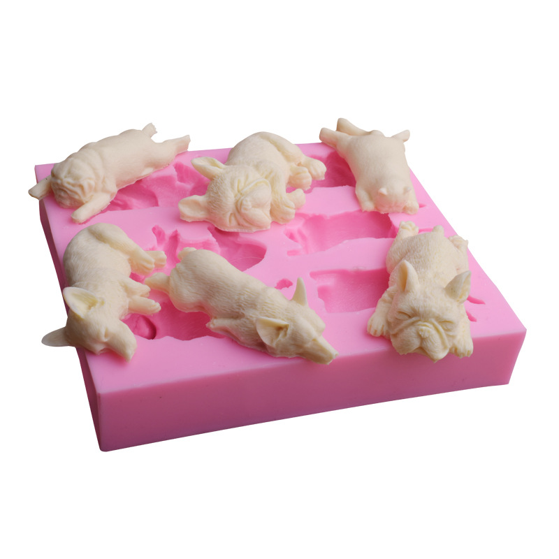 Animal Silicone Molds Set (Dog, Lion, Tiger, Bear) — photo 3