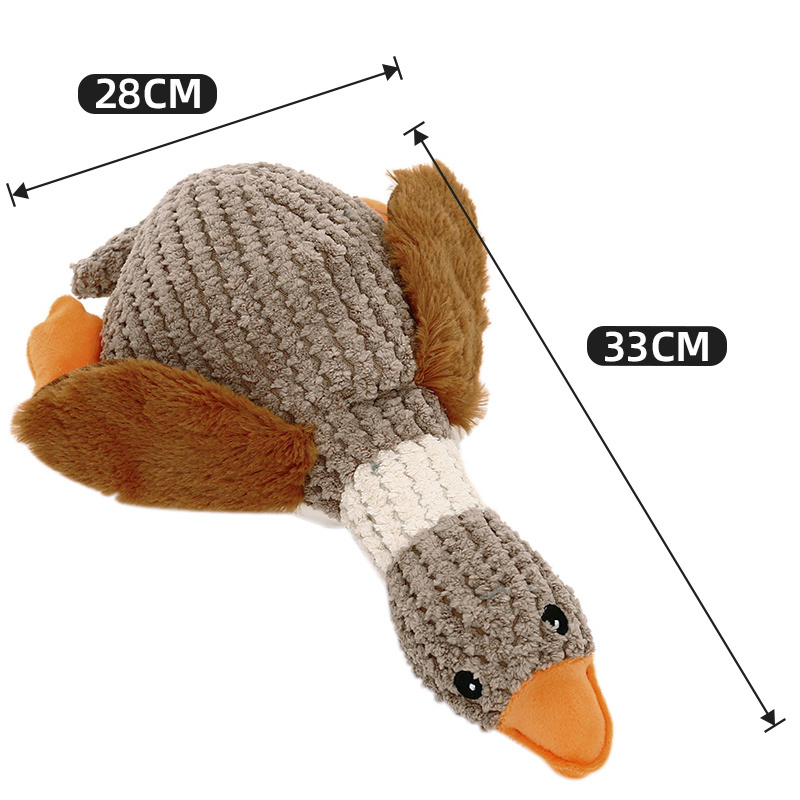 Squeaky Duck Bite-Resistant Dog Plush Toy โ photo 2