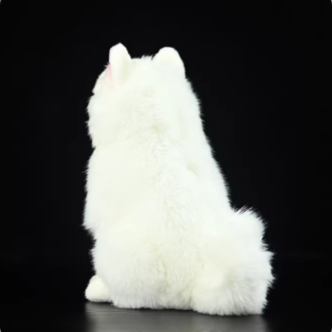 Realistic Fluffy Samoyed Dog Plush โ photo 3