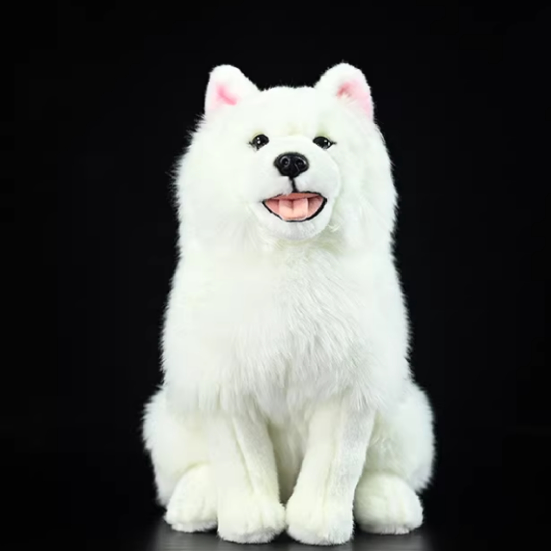 Realistic Fluffy Samoyed Dog Plush โ photo 5