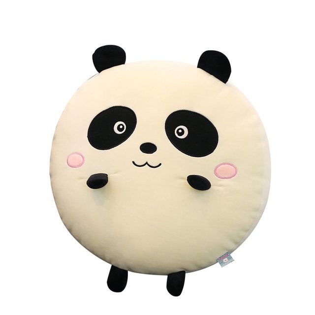 Roly-Poly Panda Round Cushion Pillow