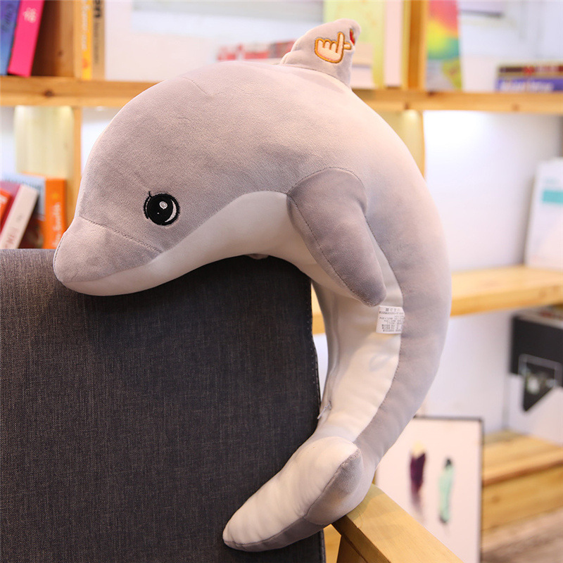Large Curved Dolphin Plush โ photo 2