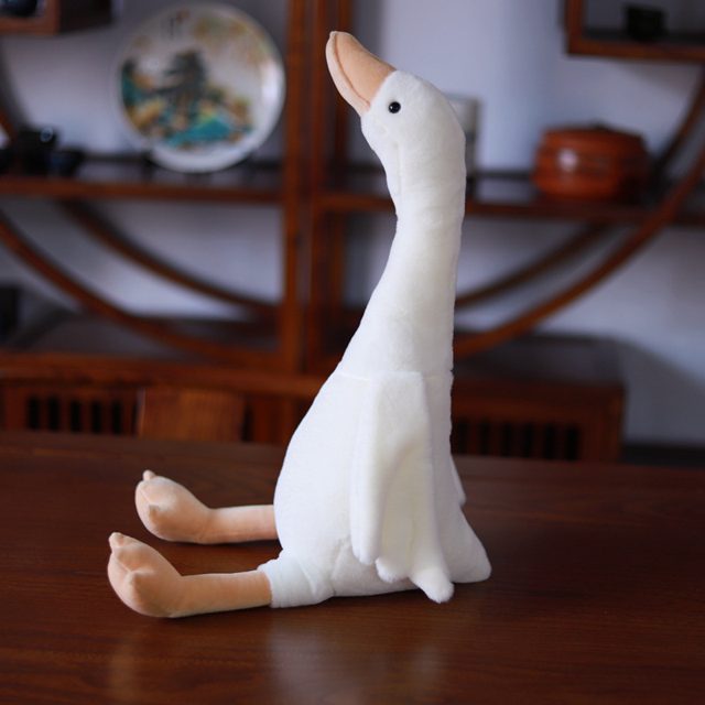 Long-Neck White Goose Plush