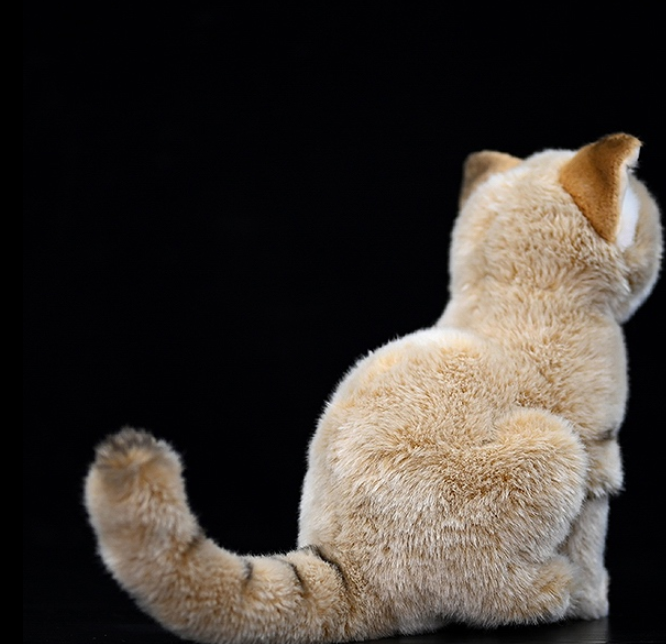 Realistic Sand Cat Sitting Plush โ photo 2