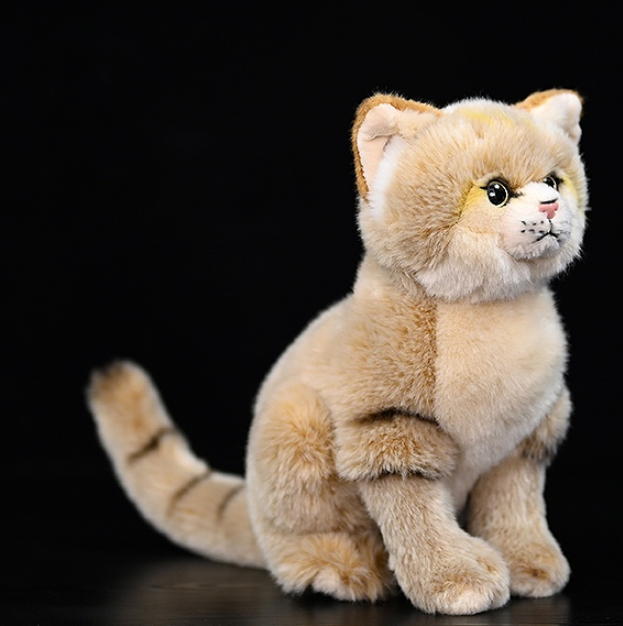 Realistic Sand Cat Sitting Plush โ photo 4