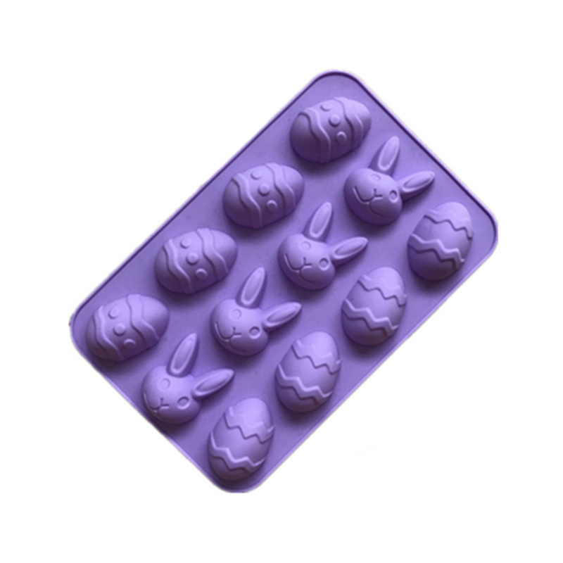 Silicone Easter Egg & Bunny Baking Mold
