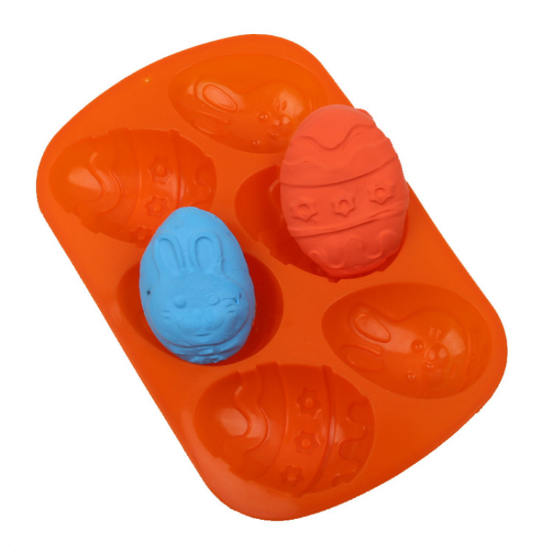Easter Egg & Bunny 6-Cavity Silicone Mold — photo 4