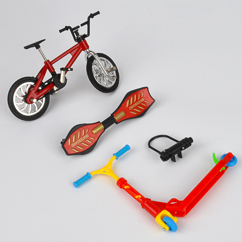 Mini Finger Bike & Skateboard Set