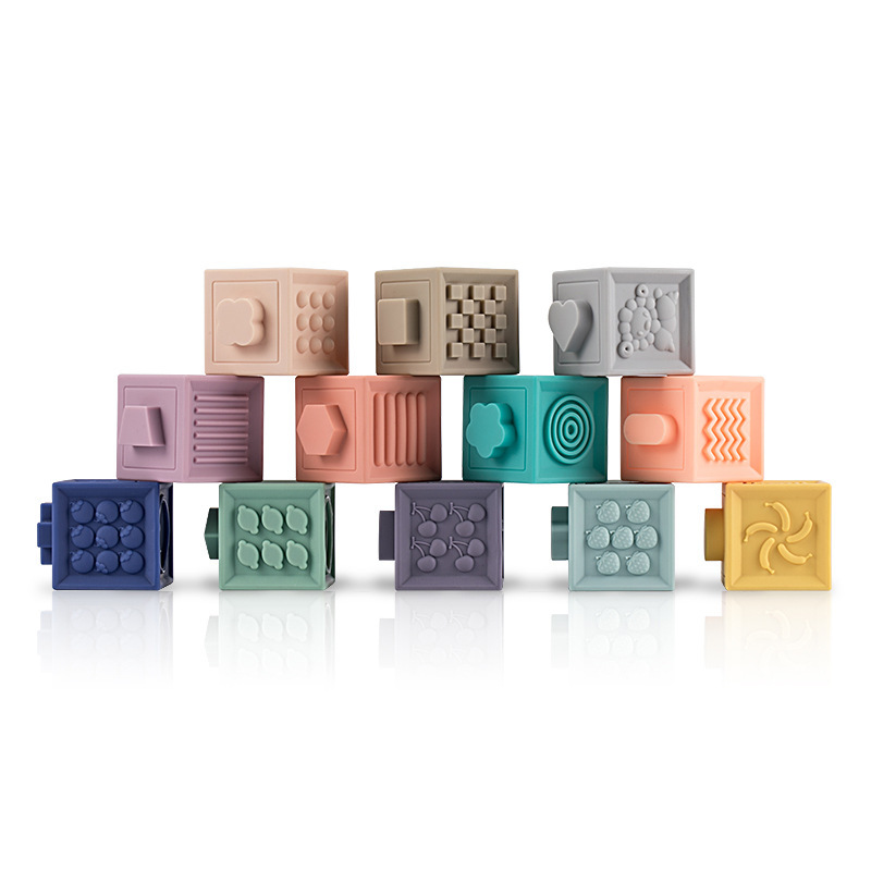 Soft Textured Sensory Stacking Blocks (Baby) โ photo 2