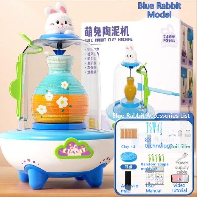 Cute Rabbit Electric Clay Pottery Wheel Kit โ photo 3