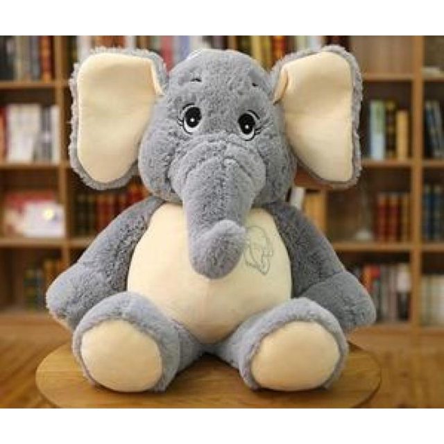 Floppy-Ear Sitting Elephant Plush