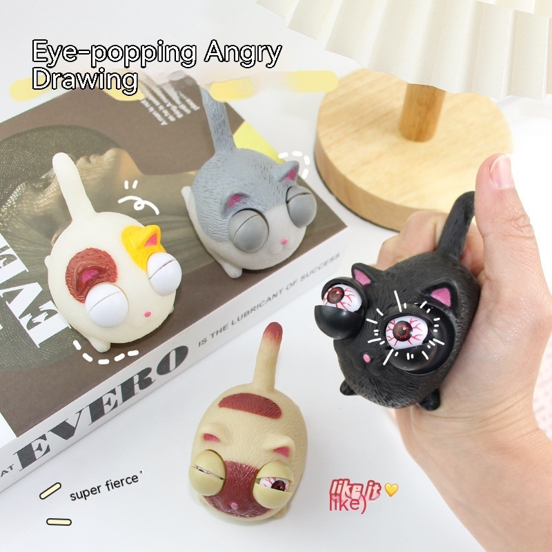Pop-Eye Chubby Cat Squeeze Toy โ photo 4