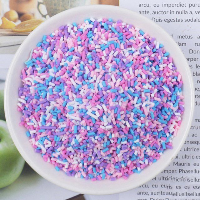 Rainbow Sprinkle Polymer Clay Slime Sprinkles โ photo 2