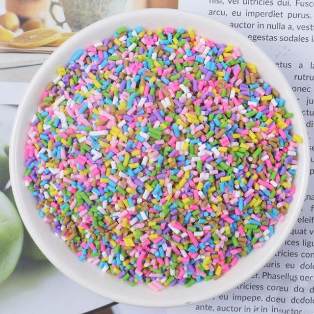 Rainbow Sprinkle Polymer Clay Slime Sprinkles โ photo 3