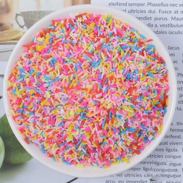 Rainbow Sprinkle Polymer Clay Slime Sprinkles โ photo 5