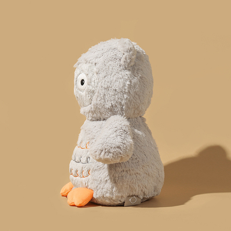 Fluffy Gray Owl Plush โ photo 3