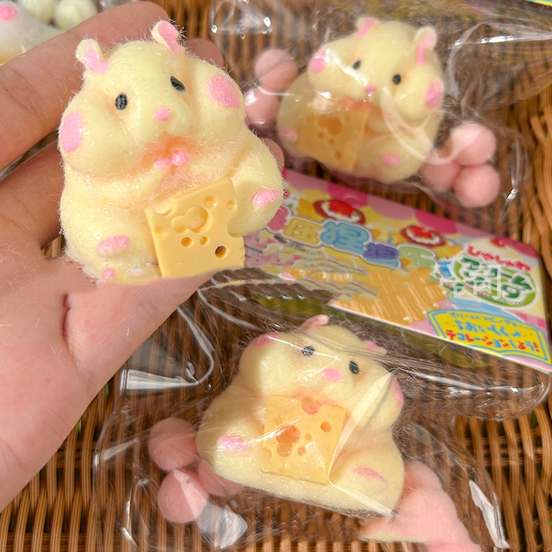 Chubby Flocked Hamster Plush โ photo 3