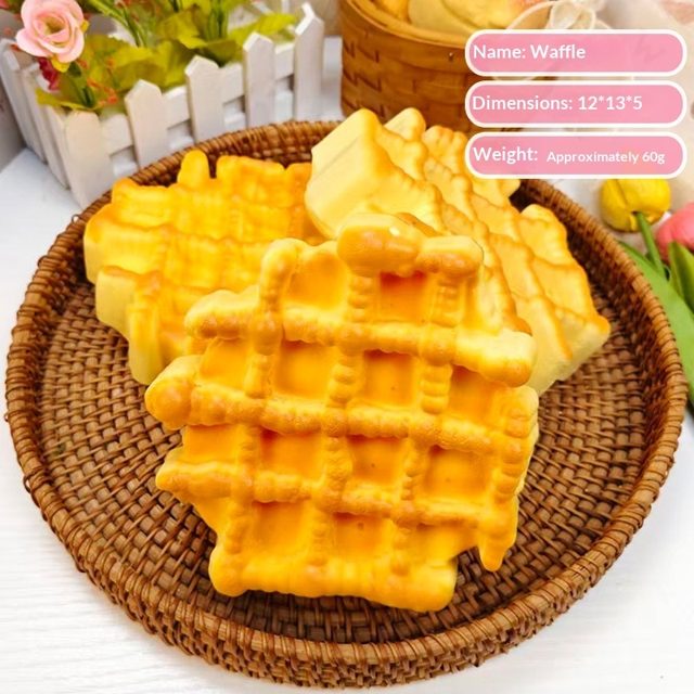 Crispy Golden Waffle Squishy