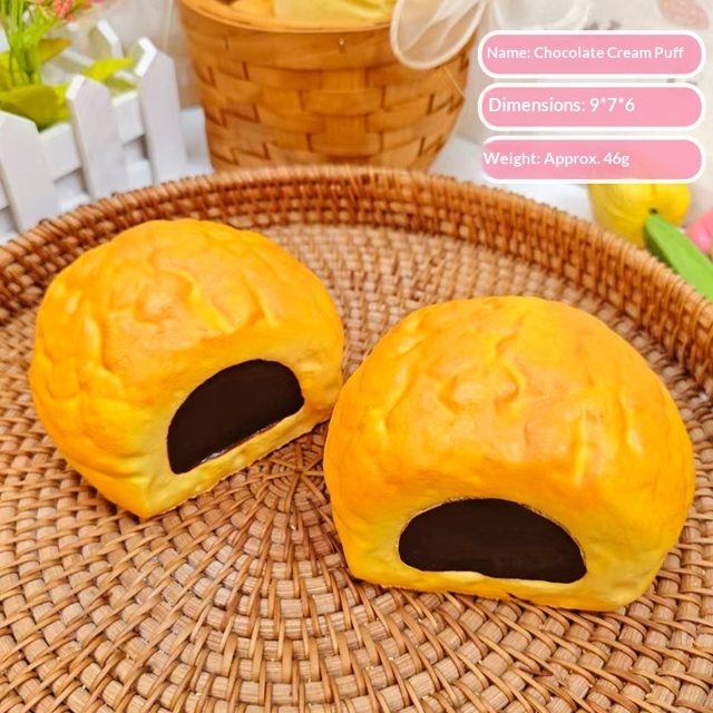 Chocolate Cream Puff Squishy
