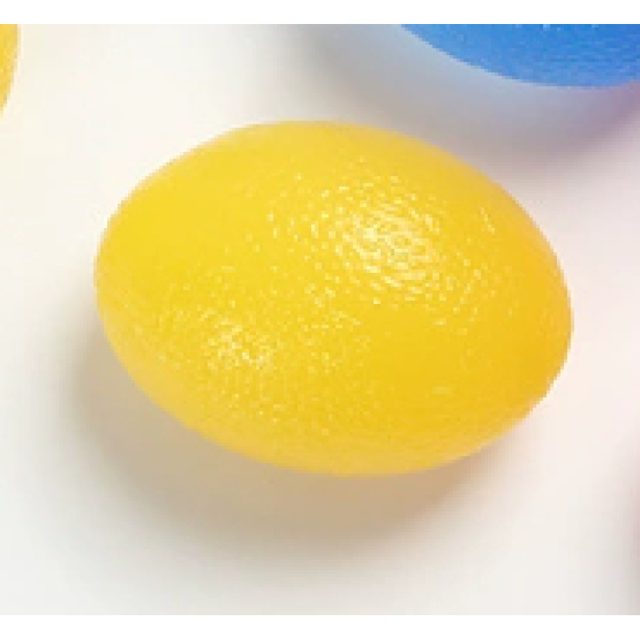 Lemon-Yellow Egg Grip Stress Ball