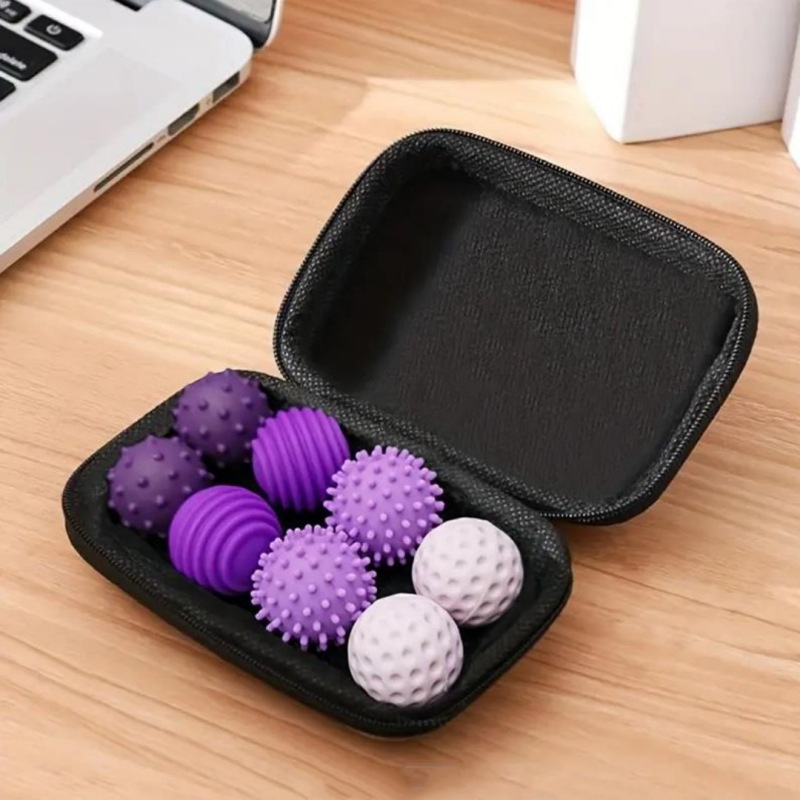Textured Sensory Massage Ball Set in Zip Case โ photo 2