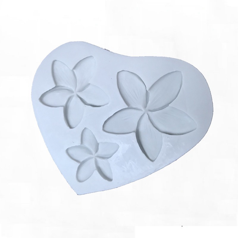 Plumeria Flower Silicone Mold — Heart Tray — photo 2
