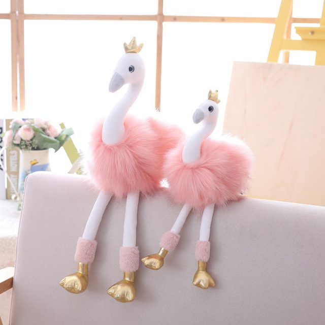 Crowned Ballerina Flamingo Plush, 20cm