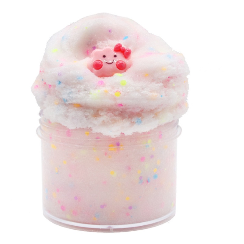 Cloud Cream Slime with Sprinkles & Charm
