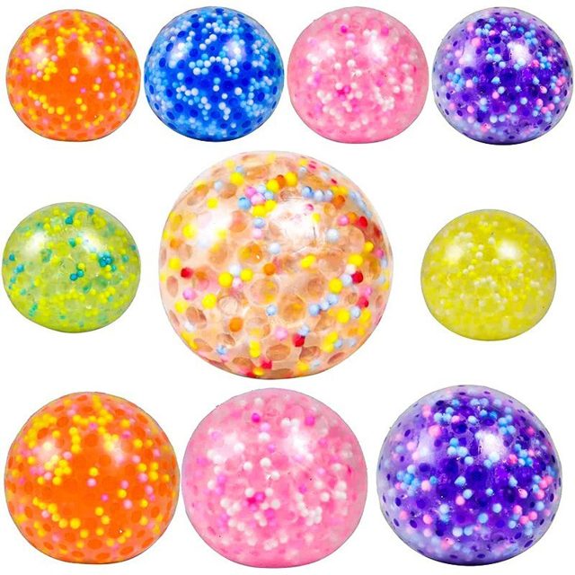 Rainbow Bead-Filled Squeeze Stress Balls โ photo 2
