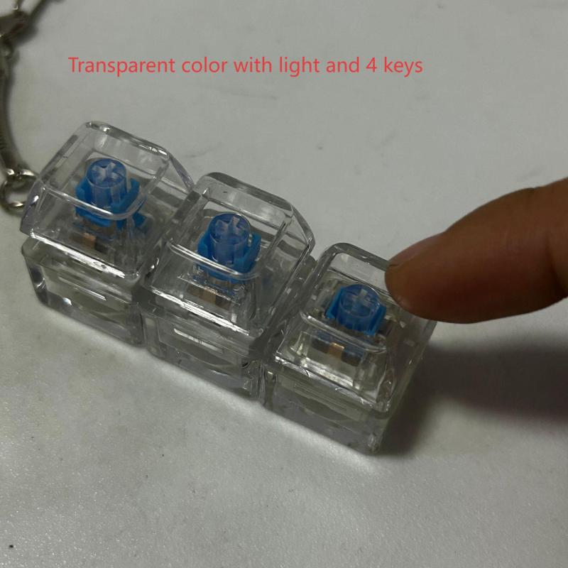 Clear Mechanical Keyboard Switch Keychain Fidget (3 Keys) โ photo 2