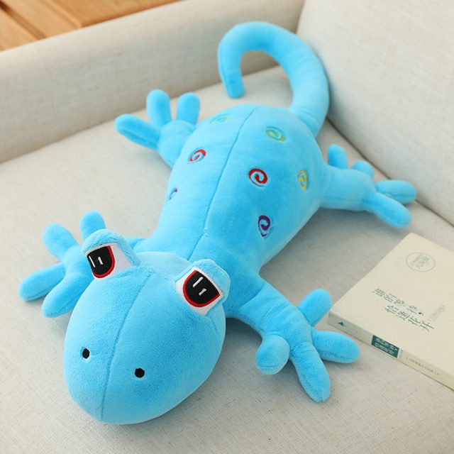 Goofy Googly-Eyed Gecko Body Pillow Plush โ photo 3