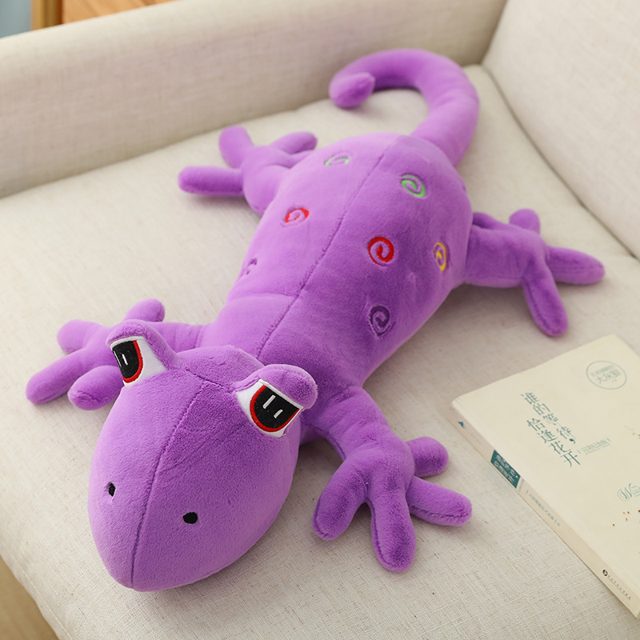 Goofy Googly-Eyed Gecko Body Pillow Plush โ photo 2