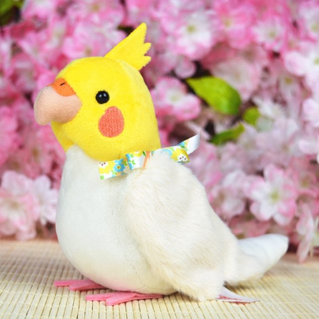 Little Cockatiel Bird Plush With Bow