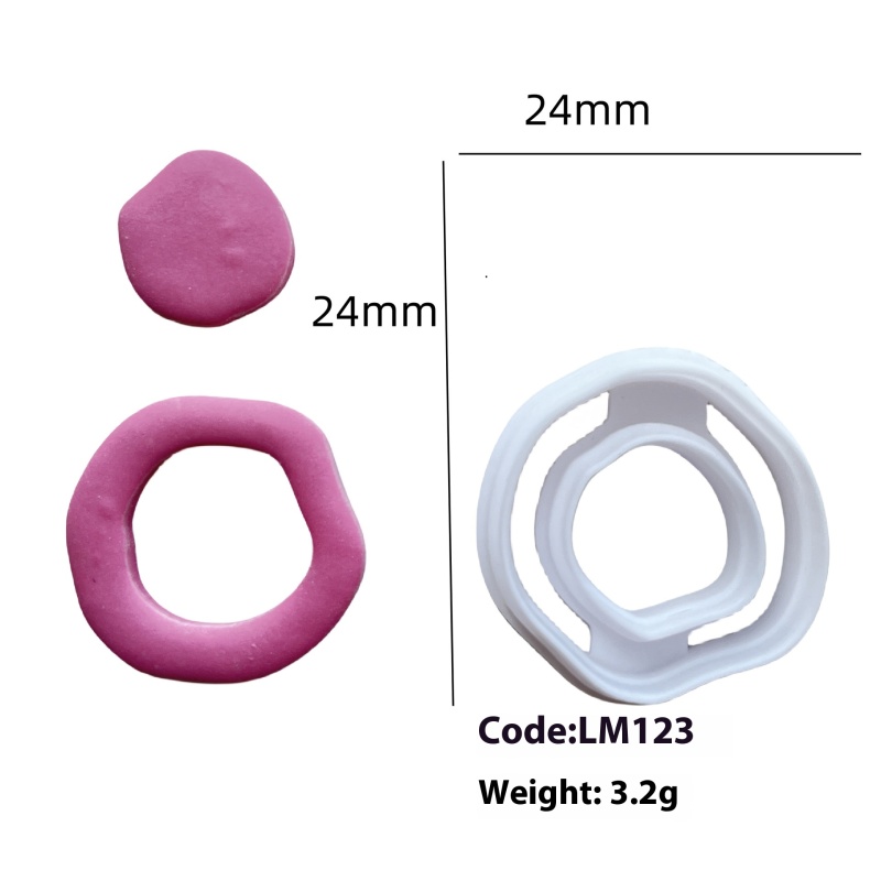 Double Heart Polymer Clay Cutter โ photo 4