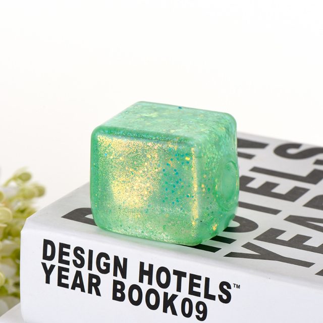 Pink Glitter Ice Cube Squishy โ photo 5