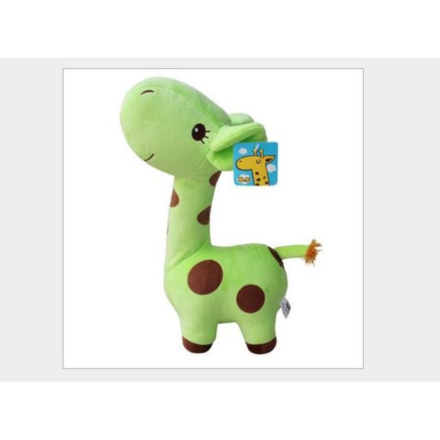 Long-Neck Green Giraffe Plush