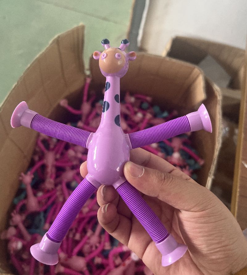 Giraffe Pop-Tube Stretch Sensory Toy โ photo 2