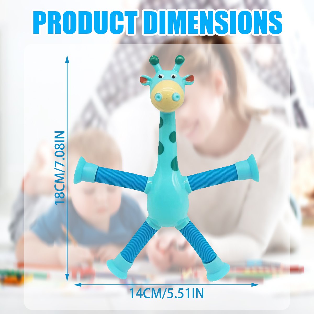 Giraffe Pop-Tube Stretch Sensory Toy โ photo 5
