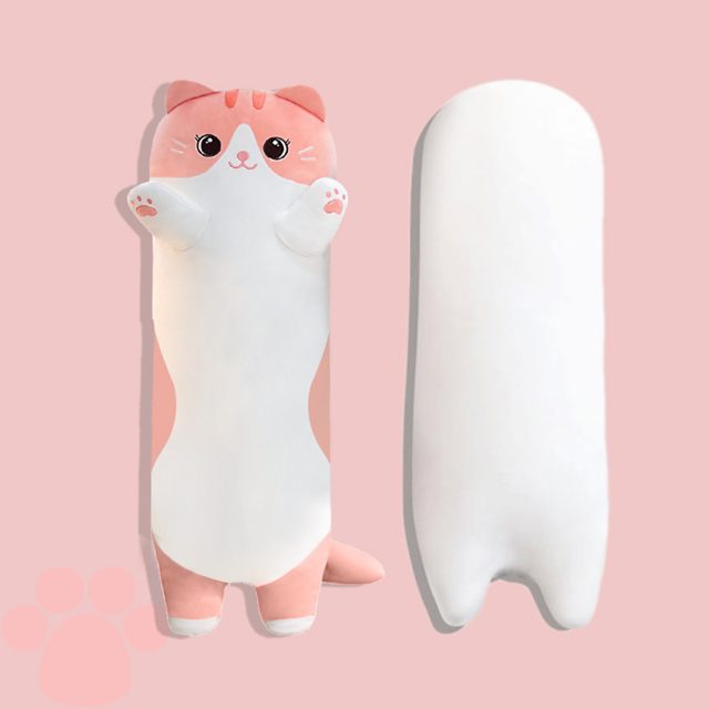 Long Sleepy Cat Hug Pillow Plush — photo 5