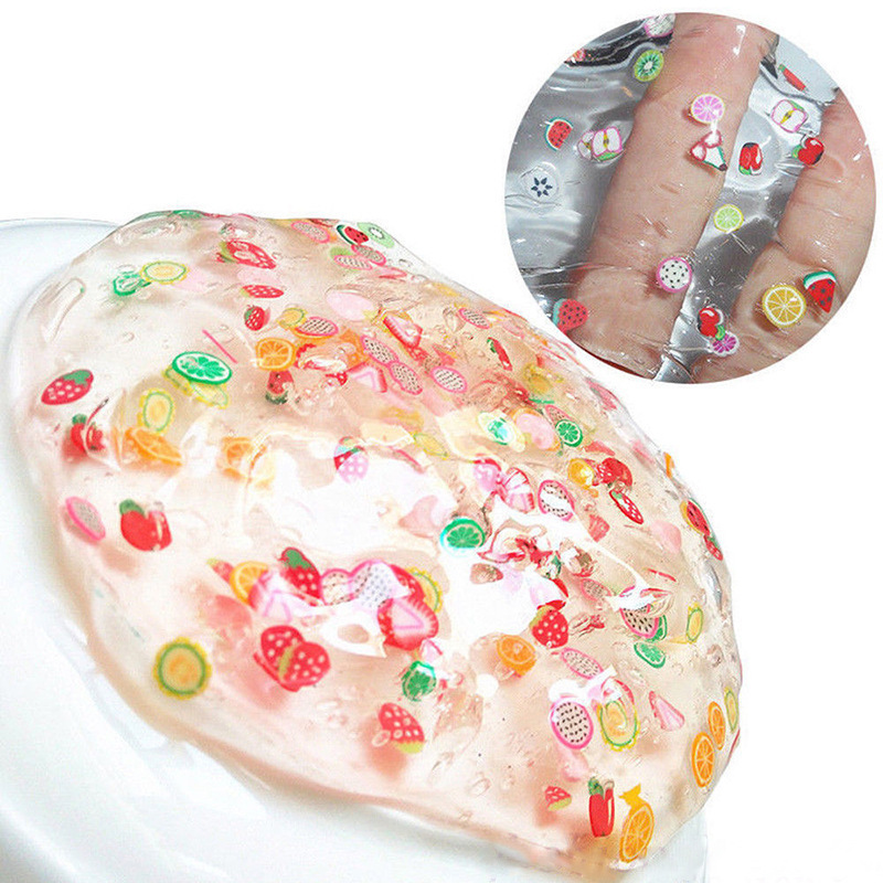 Clear Fruit Slice Crystal Slime