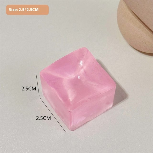 Cotton Candy Ice Cube Jelly Squishy